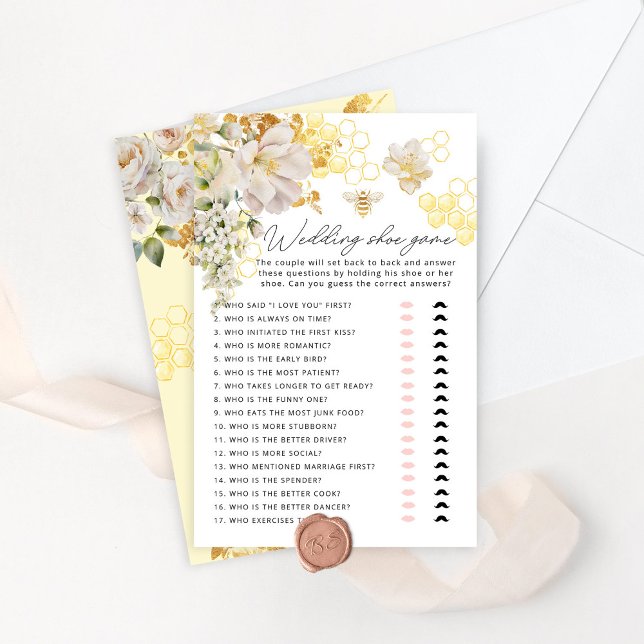 Papier Elégant bee honeycombes Le jeu de chaussures maria (Créateur téléchargé)