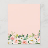 Papier Elégant Blush Rose Floral Wings pour les jeunes ma (Dos)