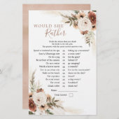 Papier Élégant Boho Beige Pampas Grass Elle Plairait (Devant / Derrière)