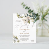 Papier Elegant Boho mignonne Fleur sauvage Floral mariage (Debout devant)