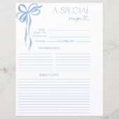 Papier Elégant Bow Blue Fête des mariées d'aquarelle Rece (Dos)