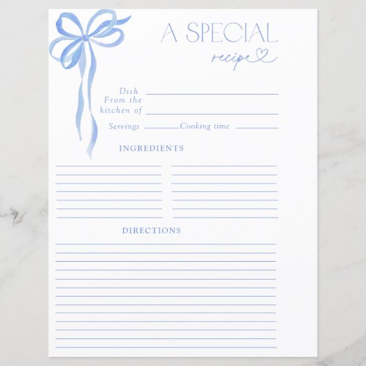 Papier Elégant Bow Blue Fête des mariées d'aquarelle Rece (Dos)