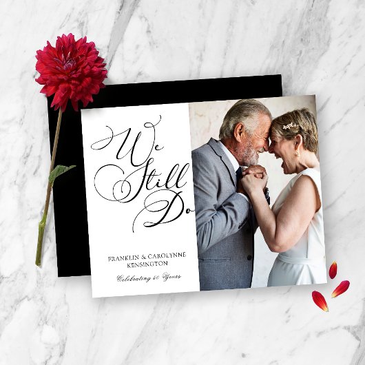 Papier Élégant budget Anniversaire Vow Renouvellement pho