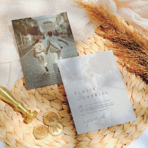 Papier Élégant budget Bohème minimaliste 2 Mariage photo