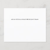 Papier Élégant budget Bonjour petite dame photo (Dos)