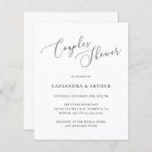 Papier Élégant budget Couples Douche Invitation (Devant / Derrière)