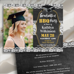 Papier Élégant BUDGET Dentelle florale photo GRAD Invitat