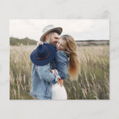 Papier Élégant Budget Enregistrer la Date 4 Photo  (Dos)