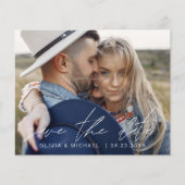 Papier Élégant budget Enregistrer la date de la photo man (Devant)