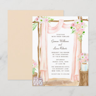 Papier Elégant budget extérieur Mariage floral