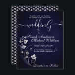 Papier Élégant budget Fleurs Faire-part de mariage blanc<br><div class="desc">Élégant budget Fleurs Faire-part de mariage blanc. Simple et moderne à compléter avec vos détails facilement et rapidement. Consultez ma boutique pour voir l'ensemble de la suite pour ce design.</div>