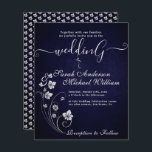Papier Élégant budget Fleurs Faire-part de mariage blanc<br><div class="desc">Élégant budget Fleurs Faire-part de mariage blanc. Simple et moderne à compléter avec vos détails facilement et rapidement. Consultez ma boutique pour voir l'ensemble de la suite pour ce design.</div>