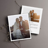 Papier Élégant budget Mariage photo moderne Merci