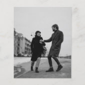Papier Élégant Budget Minimal Photo Mariage Enregistrer L (Dos)