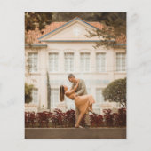 Papier Élégant budget noir blanc photo Enregistrer la dat (Dos)