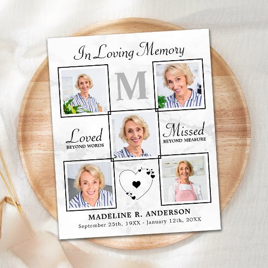 Papier Élégant budget photo Collage Sympathie Merci