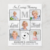 Papier Élégant budget photo Collage Sympathie Merci (Devant)