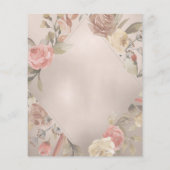 Papier Elégant BUDGET rose d'or nuptiale invitation douch (Dos)