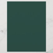 Papier Elégant calendrier de Mariage Emerald Green (Dos)