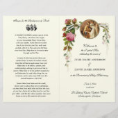 Papier Élégant catholique traditionnel mariage de masse p (Devant)