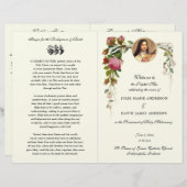 Papier Élégant catholique traditionnel mariage de masse p (Devant / Derrière)