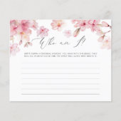 Papier Elégant cerisier fleur Qui suis-je jeu de douche n (Devant)