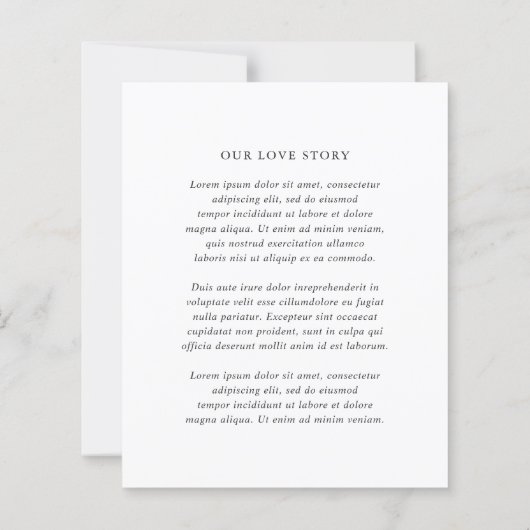 Papier Elegant Classic Budget Wedding Save the Date (Dos)