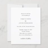 Papier Elegant Classic Budget Wedding Save the Date (Devant)