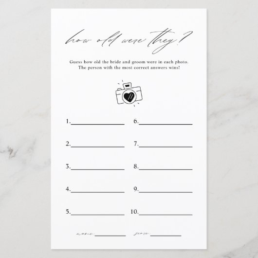 Papier Élégant Comme Ils Ont Été Vieux Fête des mariées J (Devant)