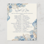 Papier Élégant Coquillage Mariage Shower Préféré (Devant)