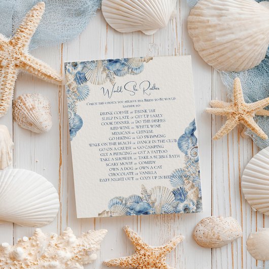Papier Elégant Coquillage Plairait-Elle À La Fête des mar