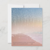 Papier Elégant coucher de soleil lumières mariage Enregis (Dos)