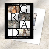 Papier Élégant Diplômé 5-Photo noir & blanc