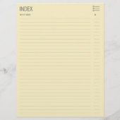Papier Élégant Diviseur/Index de Recette Diamond Maroon (Dos)