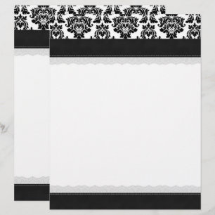 Papier Elégant en-tête damassé
