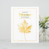 Papier Elégant et tendance Golden Thanksgiving (Debout devant)