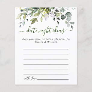 Papier Elégant Eucalyptus Fête des mariées Date Idée de n