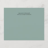 Papier Elégant Eucalyptus Mariage de verdure Dates de sau (Dos)