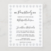 Papier Élégant Faire-part de mariage budgétaire Empreinte (Devant)