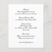 Papier Élégant Faire-part de mariage budgétaire formel (Dos)