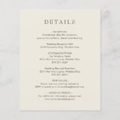 Papier Élégant Faire-part de mariage budgétaire rose (Dos)