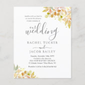 Papier Elégant Faire-part de mariage floral de l'Eucalypt (Devant)