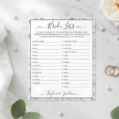 Papier Elegant Floral Bride Libs Bridal Shower Game