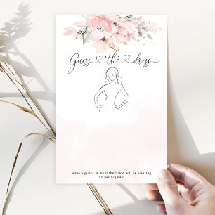 Papier Elégant floral roux Guess la robe jeu de mariée