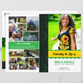Papier Elegant Funeral Program Template (Devant / Derrière)