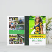 Papier Elegant Funeral Program Template (Debout devant)