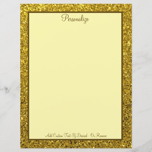 Papier Elégant Gold Metallic Professional Personnaliser (Devant)
