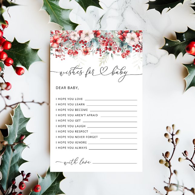 Papier Elégant hiver Floral des souhaits pour le jeu de b (Créateur téléchargé)