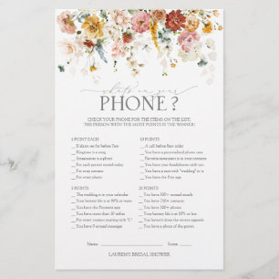 Papier Elégant Jardin Fleurs Floral Fête des mariées Jeu