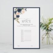 Papier Elégant jeu de Fête des mariées bleu bleu bleu ble (Debout devant)